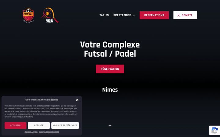 Screenshot of futsalpadelnimes.com