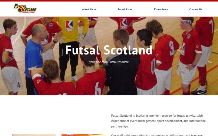 Screenshot of futsalscotland.com