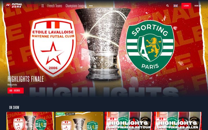 Screenshot of futsalzone.tv