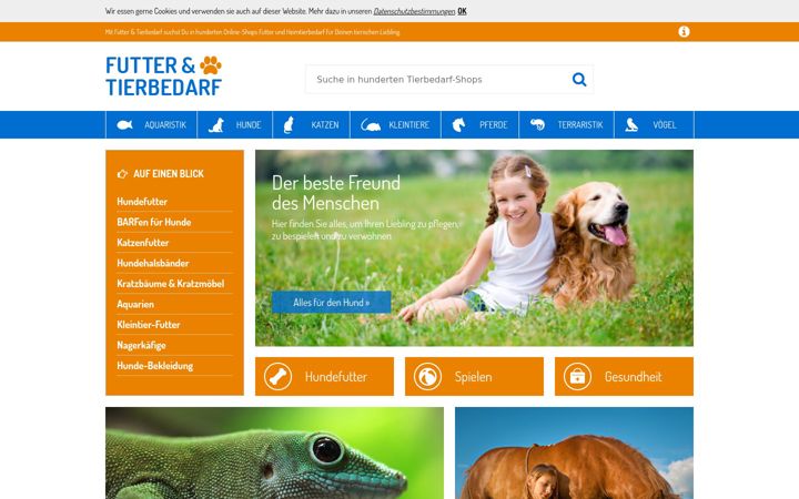 Ekrano kopija futter-und-tierbedarf.de