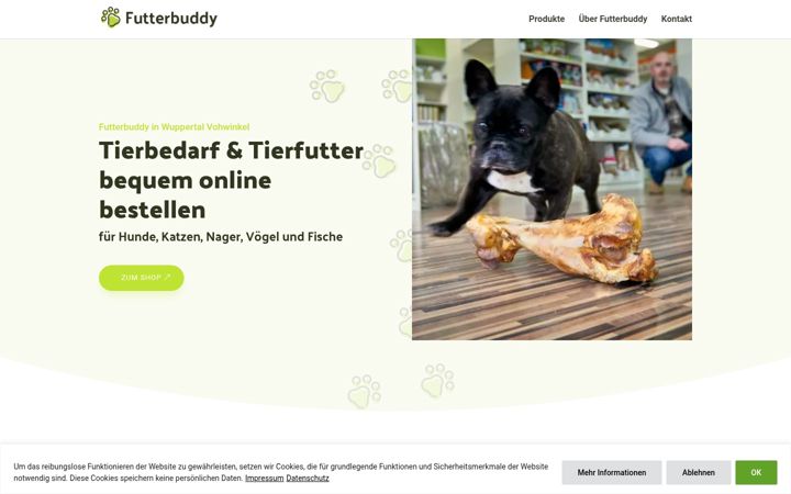 Screenshot of futterbuddy.de