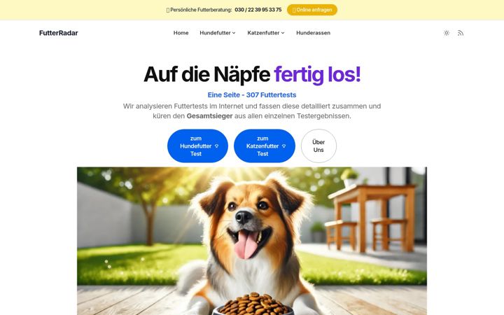 Screenshot of futterradar.de