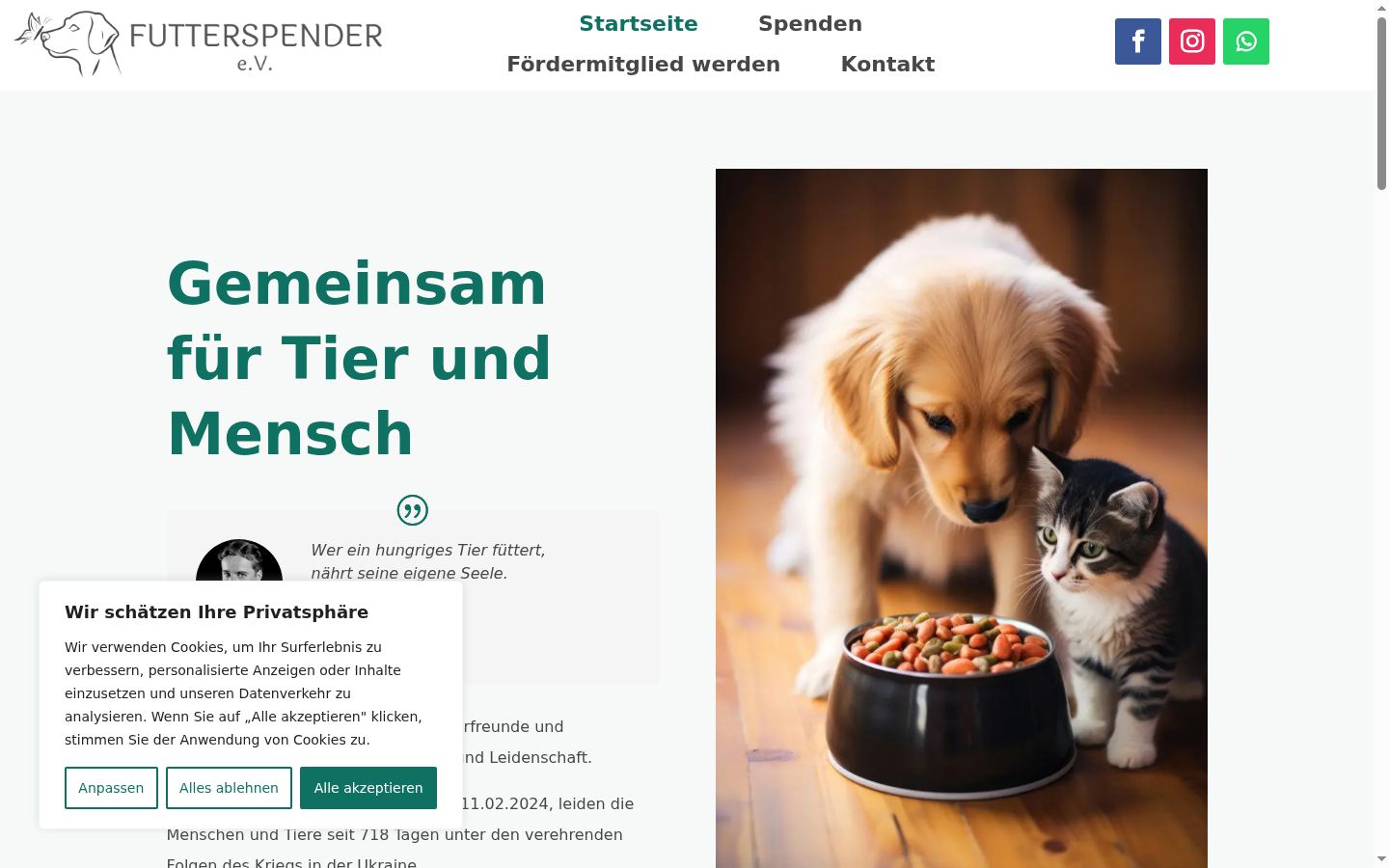 Ekrānuzņēmums ar piekrišanas baneri, kas tika rādīts pirms jebkādas mijiedarbības