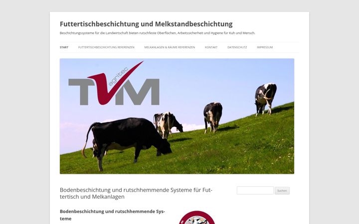 Screenshot of futtertischbeschichtung.de