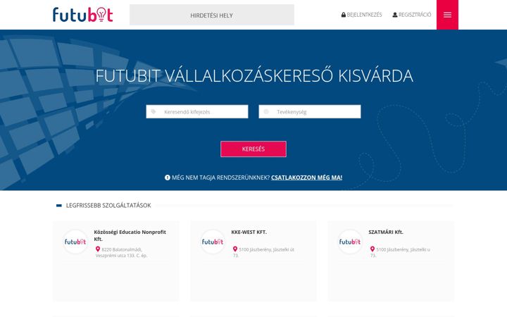 Screenshot of futubit.hu