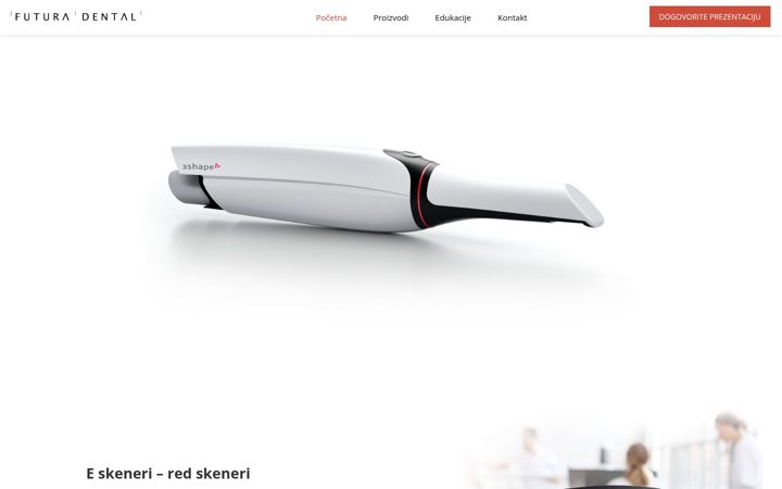 Snímek obrazovky futura-dental.hr