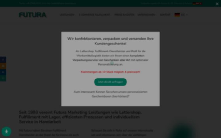 Screenshot of futura-marketing.eu