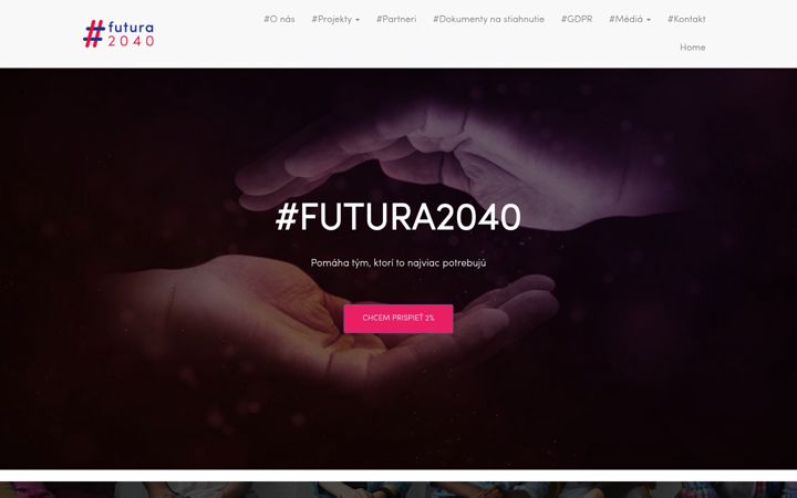 Snímek obrazovky futura2040.sk