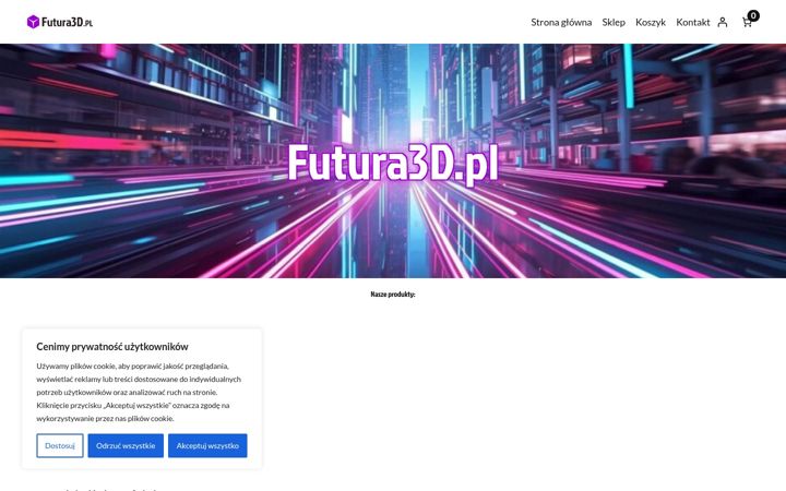 Screenshot of futura3d.pl