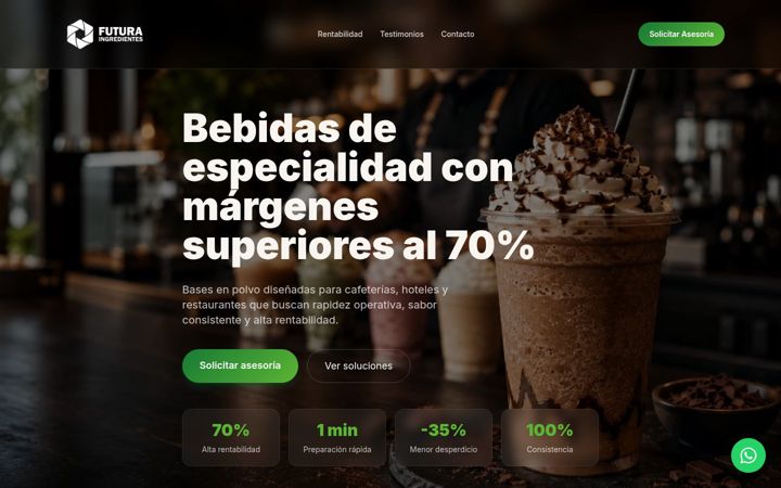 Screenshot of futuraingredientes.com