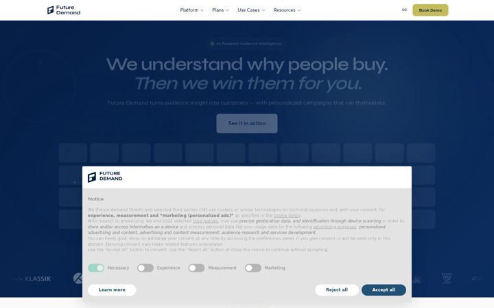 Screenshot of future-demand.com