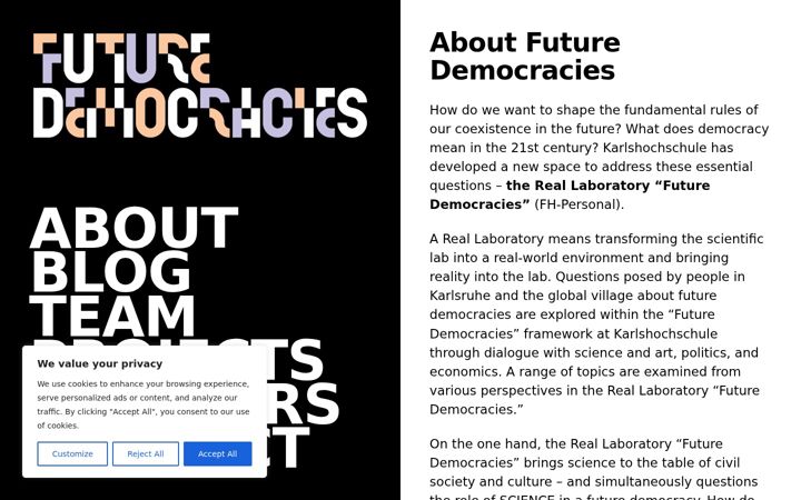 Screenshot of future-democracies.de