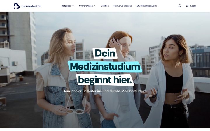 Screenshot van future-doctor.de