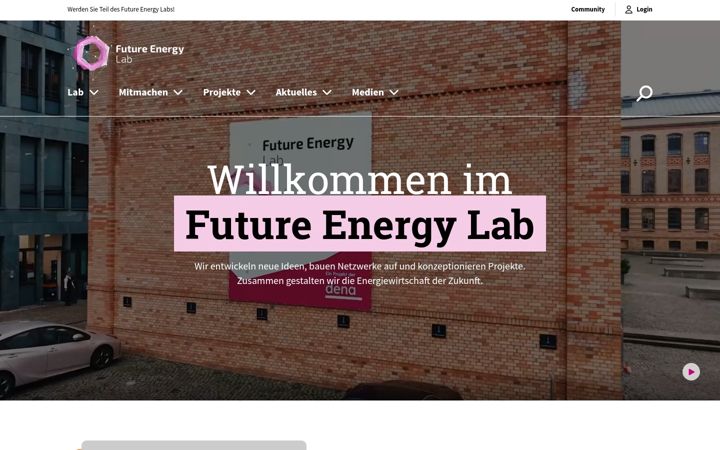 Screenshot of future-energy-lab.de
