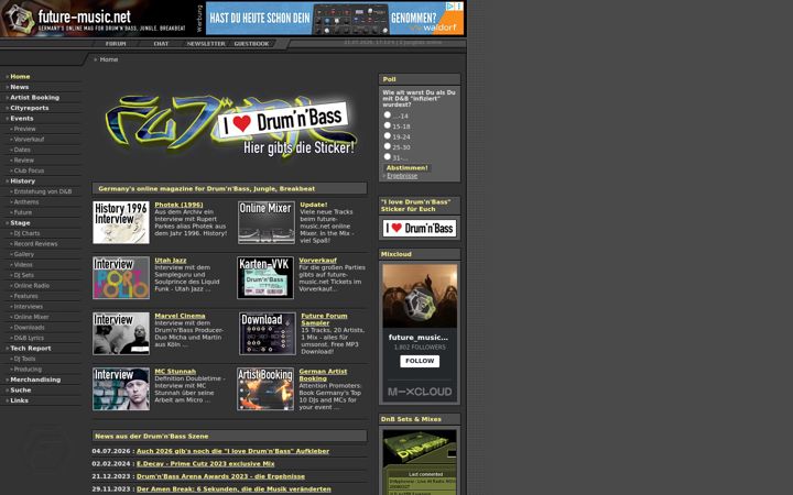 Screenshot of future-music.net