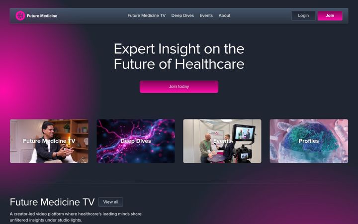 Skærmbillede af future-science.com