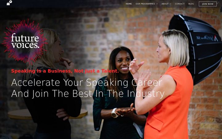 Screenshot of future-voices.com