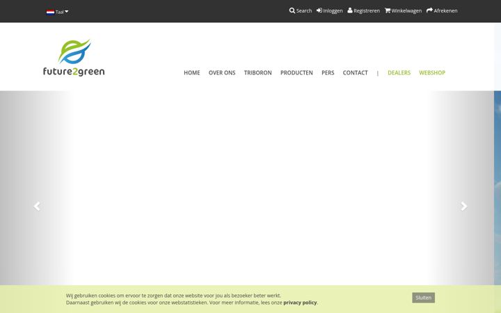 Screenshot of future2green.eu