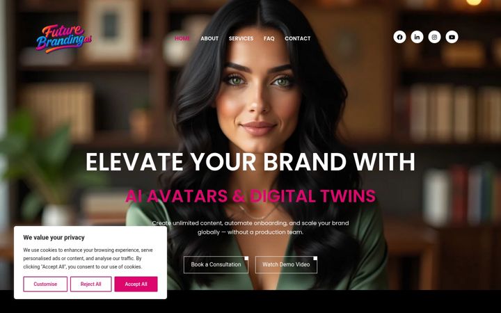 Screenshot of futurebranding.ai