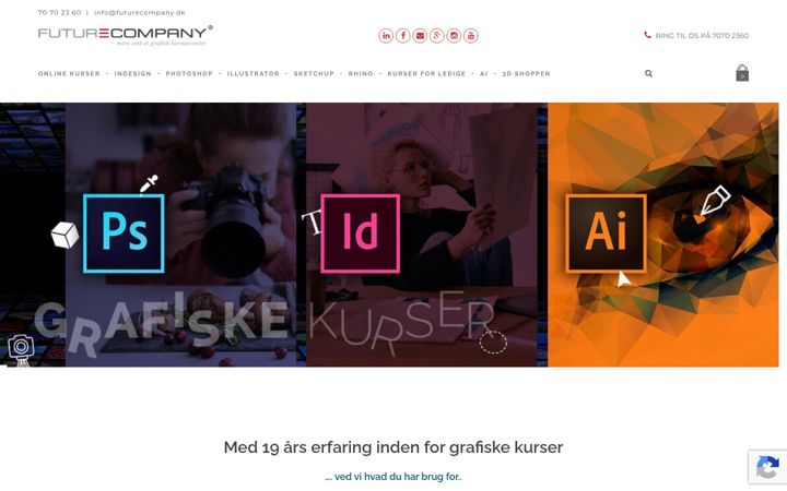 Screenshot of futurecompany.dk