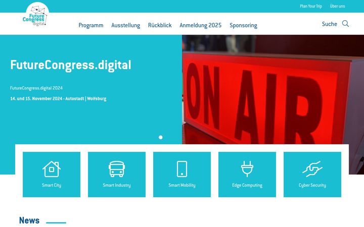 Screenshot of futurecongress.digital