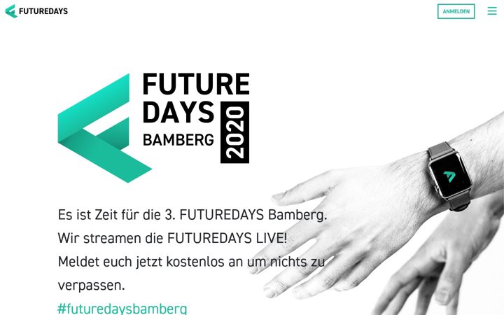 Screenshot of futuredays-bamberg.de