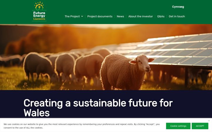 Posnetek zaslona futureenergyllanwern.co.uk