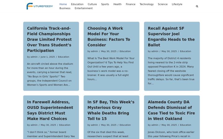 Screenshot of futurefeedy.com