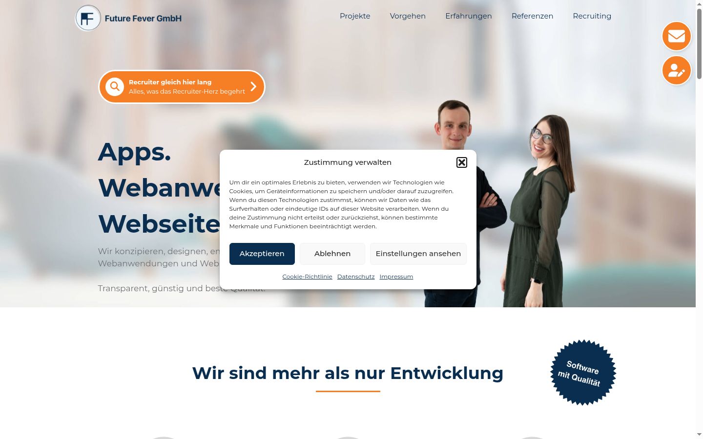 Screenshot van de toestemmingsbanner zoals getoond vóór enige interactie