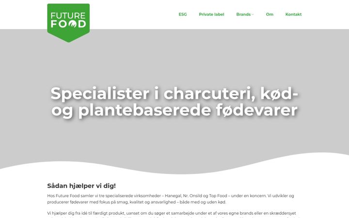 Screenshot of futurefood.dk