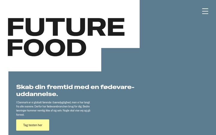 Screenshot of futurefood.nu