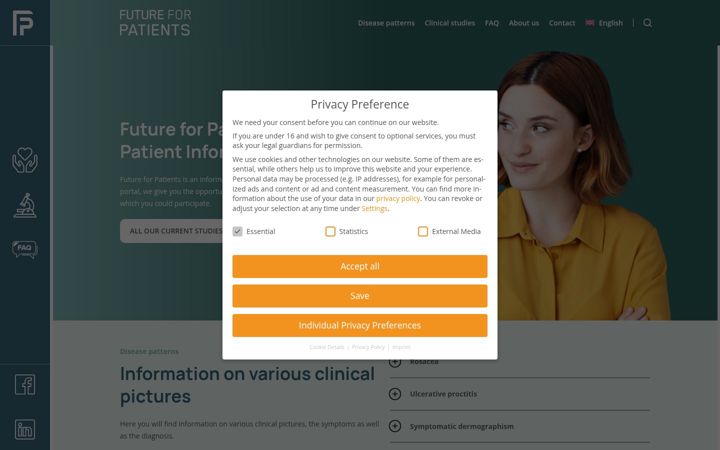 Screenshot of futureforpatients.com