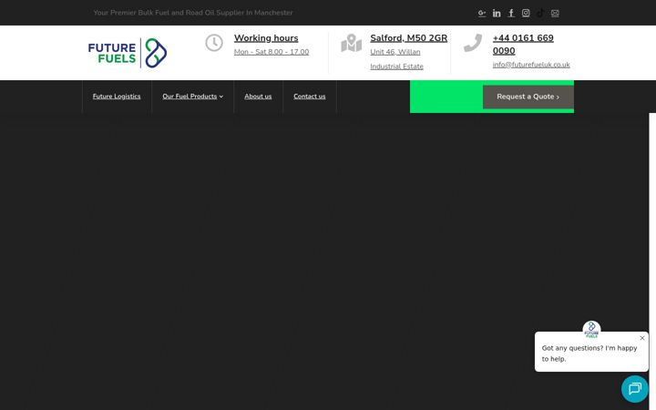 Screenshot ta' futurefueluk.co.uk
