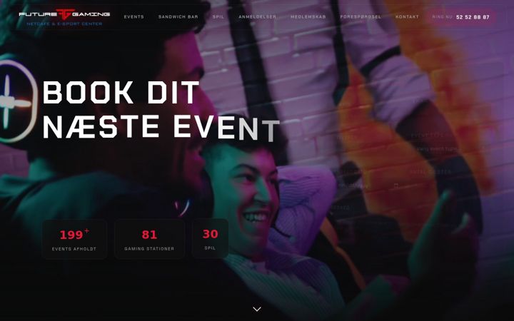 Screenshot of futuregaming.dk
