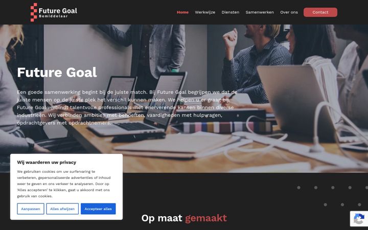 Screenshot of futuregoal.nl