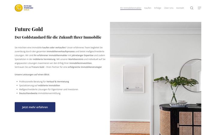 Screenshot of futuregold.de