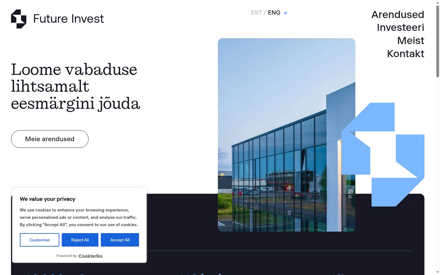 Captură de ecran a bannerului de consimțământ afișat înainte de orice interacțiune