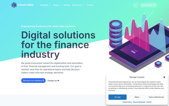 Screenshot of futureisdata.lu