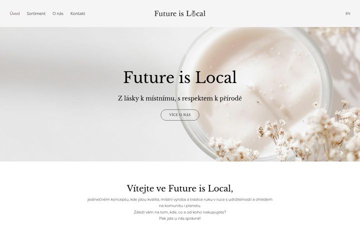 Screenshot of futureislocal.cz