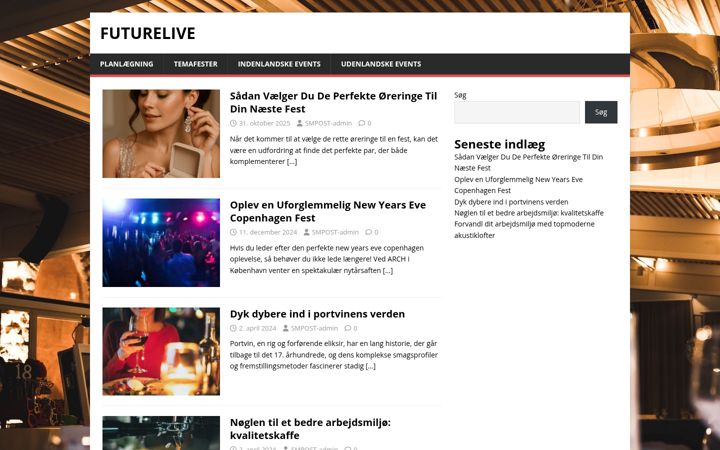 Screenshot of futurelive.dk