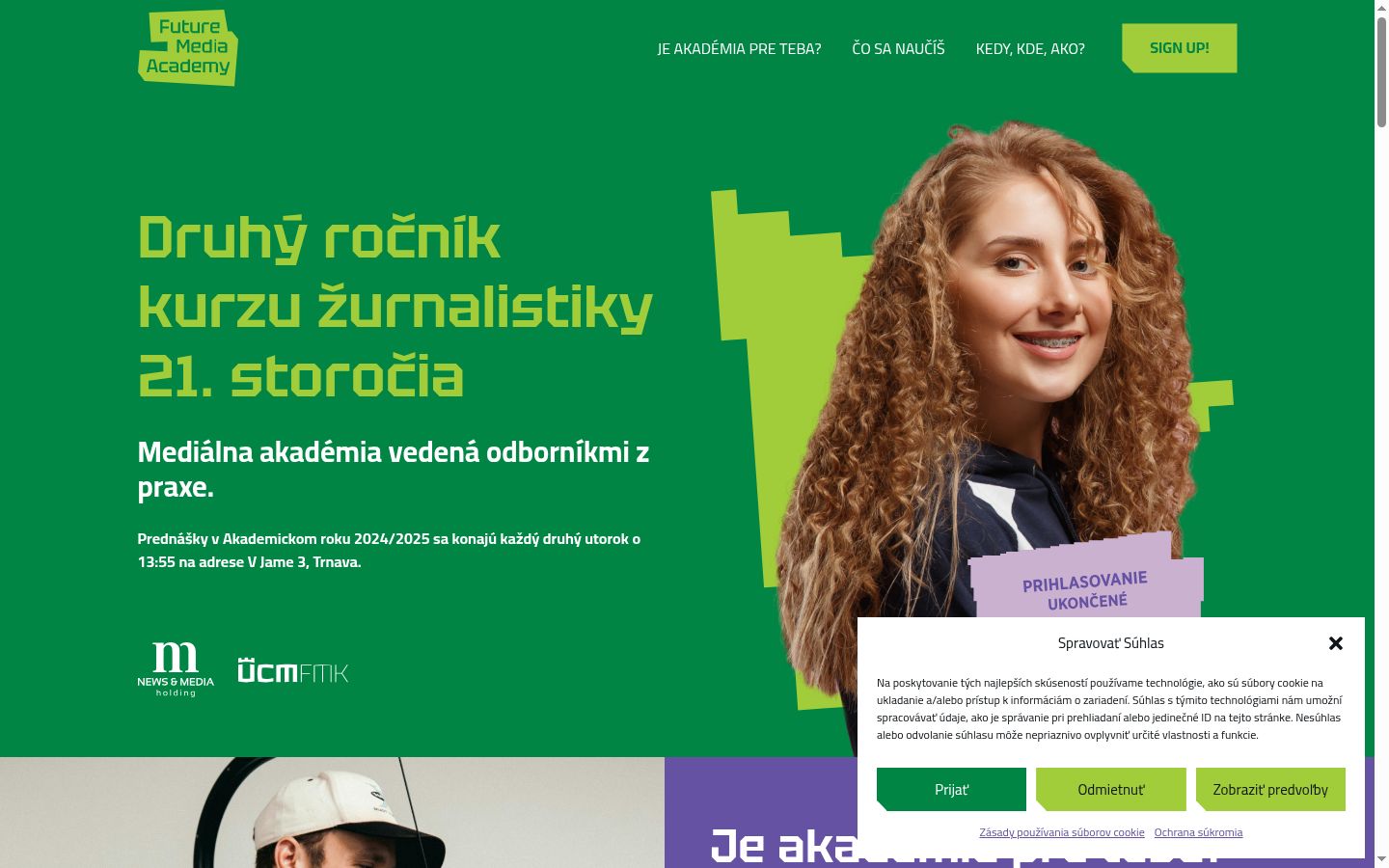 Screenshot tal-banner tal-kunsens muri qabel kwalunkwe interazzjoni