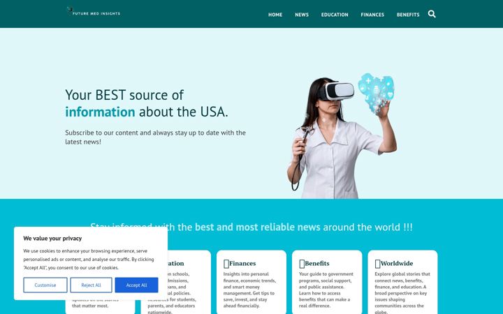 Screenshot of futuremedinsights.com