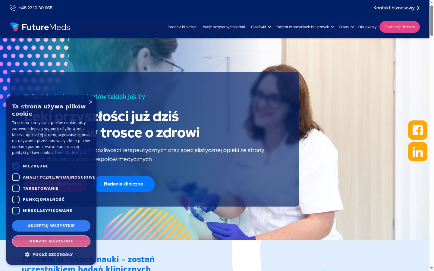 Snímek obrazovky baneru souhlasu zobrazeného před jakoukoli interakcí