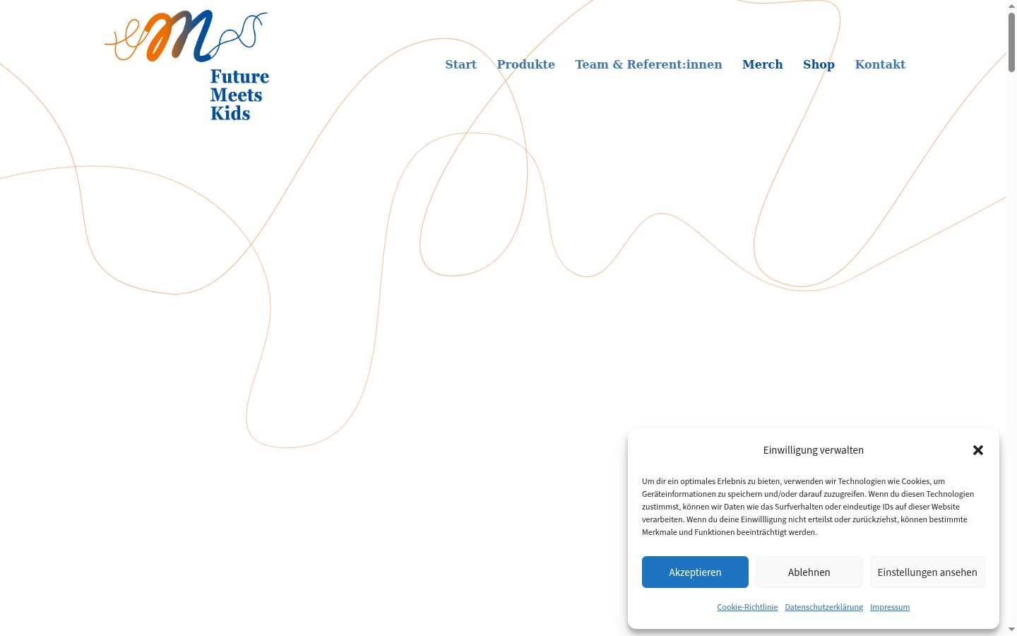 Screenshot του banner συγκατάθεσης που εμφανίστηκε πριν από οποιαδήποτε αλληλεπίδραση