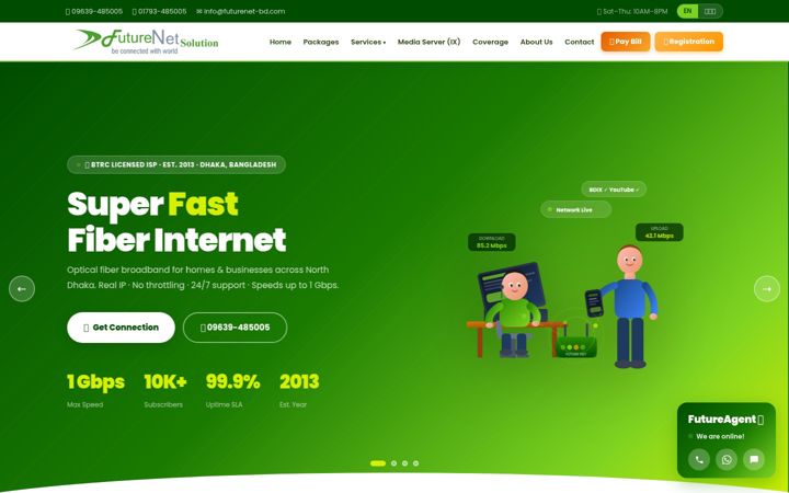 Screenshot of futurenet-bd.com