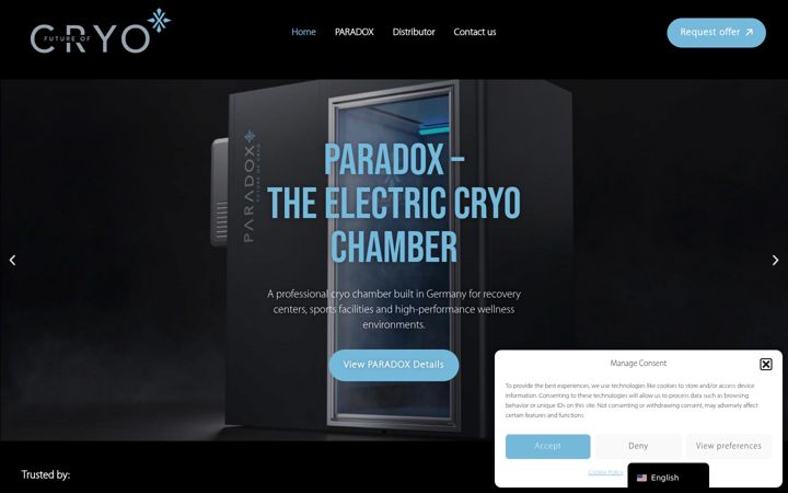 Screenshot of futureofcryo.com