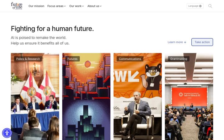Ekrano kopija futureoflife.org