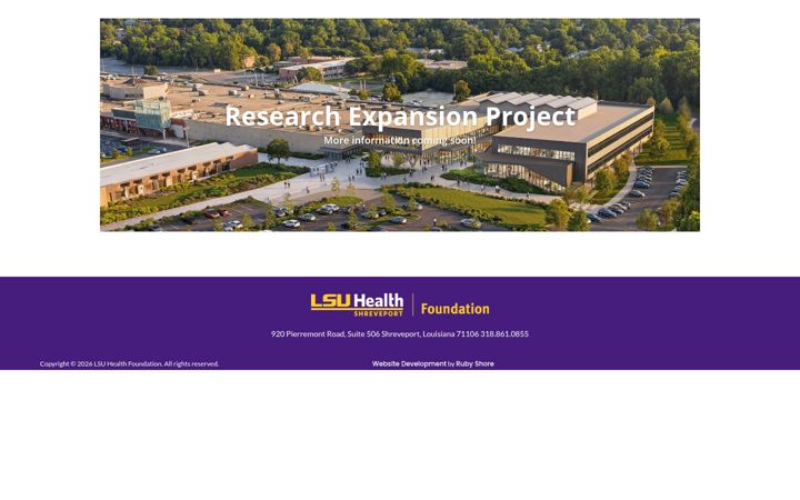 Screenshot of futureoflsuhs.com