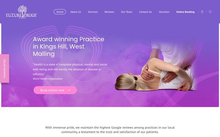 Screenshot di futureproofcare.co.uk