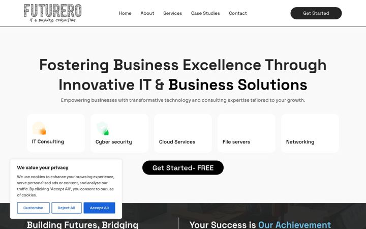 Screenshot of futureroconsulting.com